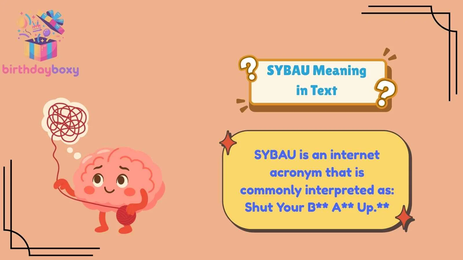 SYBAU Meaning in Text