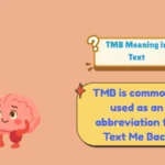 TMB Meaning in Text