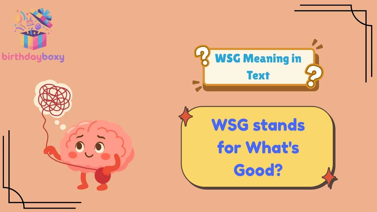 WSG Meaning in Text