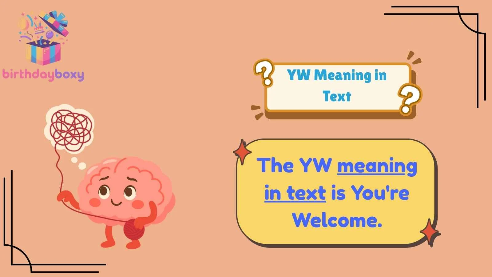 YW Meaning in Text